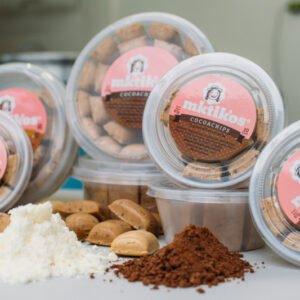 Trocitos dulces con leche con coco